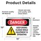 Signmission Keep Doors Closed While Equipment Operating Danger Sign, Vinyl Decal, 14in W x 10in L, 2PK OS-2PACK-DS-D-1014-L-1385 - alternate 7